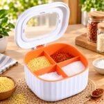 4 Grid Airtight Seasoning Storage Box - Image 2