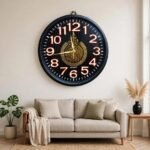Premium Radium Wall Clock - Black Calliography - Image 2