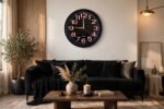 Premium Radium Wall Clock - Black - Image 2