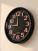 Premium Radium Wall Clock - Black - Image 4